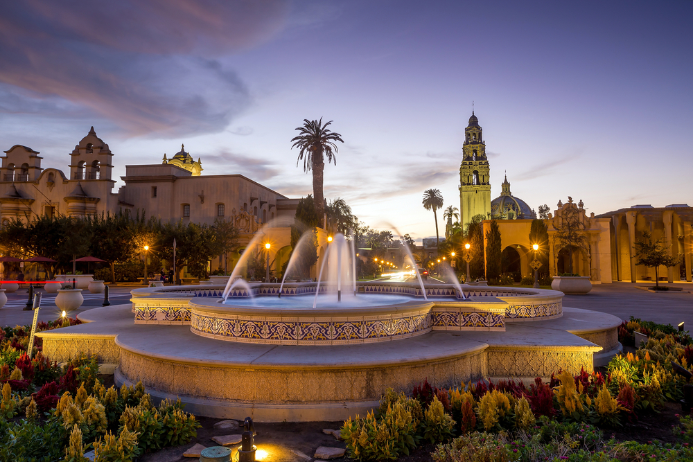 San,Diego's,Balboa,Park,At,Twilight,In,San,Diego,California