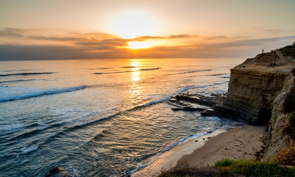 Sunset,Cliffs,Park,In,San,Diego,California,Seascape